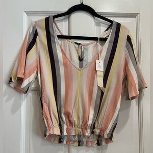 NWT Saltwater Luxe Striped Top XS